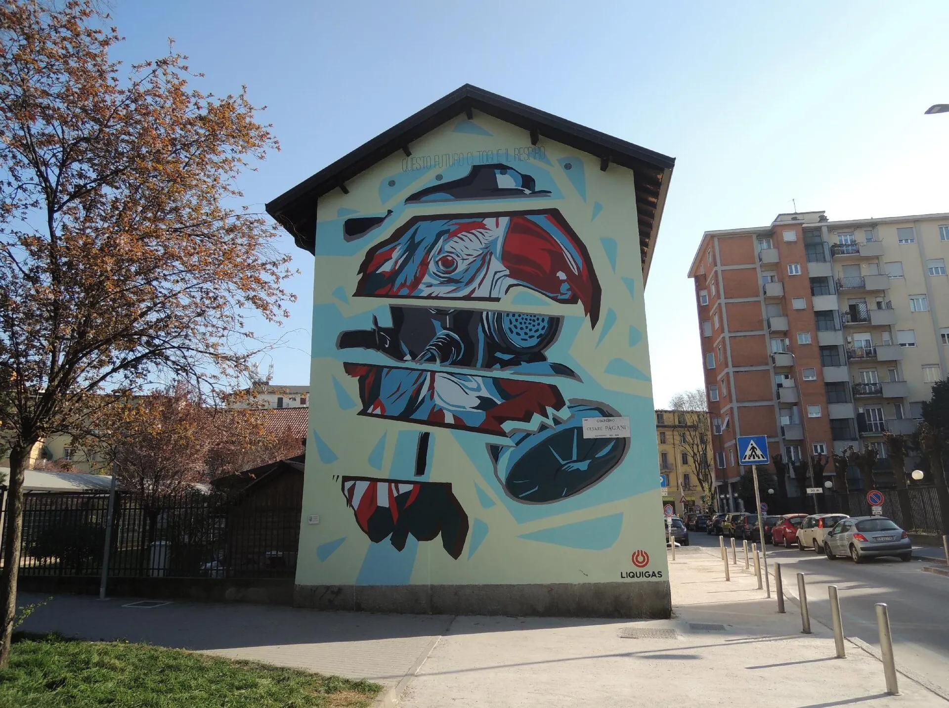 Un murale nel quartiere Dergano